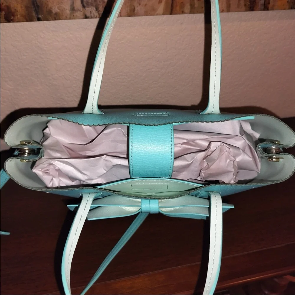 Kate Spade Giorgia Vanderbilt Place Bow Satchel  With Crossbody Strap. - Picture 11 of 11